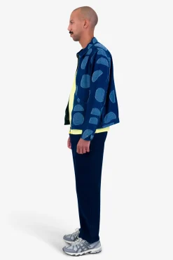 Signal Blouson - Indigo Circle Jacquard
