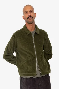 Signal Blouson - Olive Chunky Cord