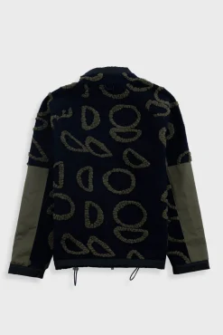 Signal Fleece - Navy Circle Jacquard