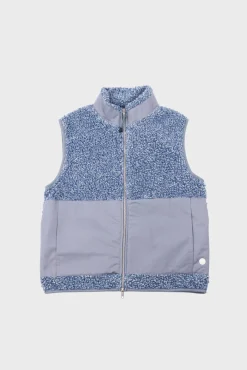 Signal Gilet - Soft Blue Curly Wool