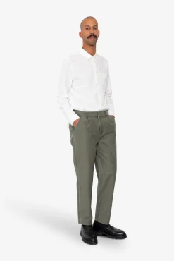 Signal Pant - Dark Olive Slub