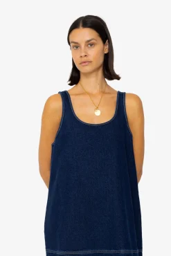 Slip Dress - Indigo Denim