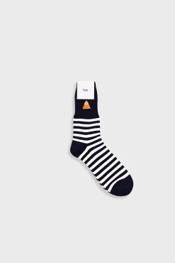 Striped Socks - Black / Ecru