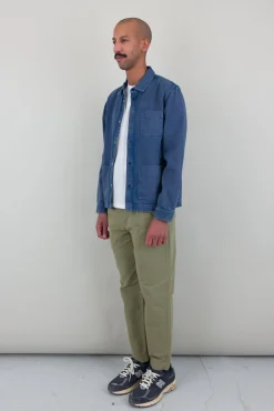 Twill Assembly Jacket - Dusty Blue