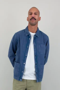Twill Assembly Jacket - Dusty Blue