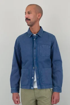 Twill Assembly Jacket - Dusty Blue