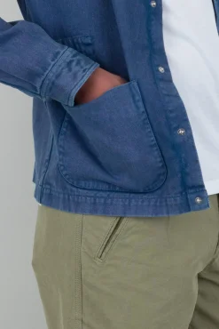 Twill Assembly Jacket - Dusty Blue