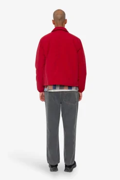 Wadded Bomber - Crimson Ripstop Nylon