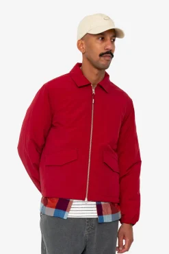 Wadded Bomber - Crimson Ripstop Nylon