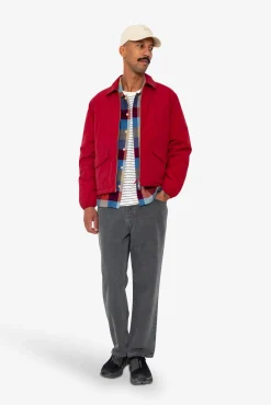 Wadded Bomber - Crimson Ripstop Nylon