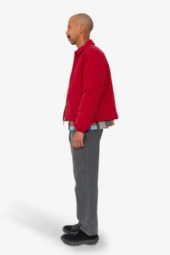 Wadded Bomber - Crimson Ripstop Nylon
