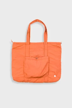 Wadded Tote Bag - Rust