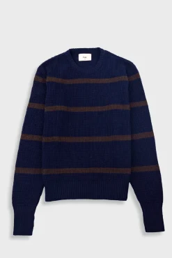 Waffle Crew - Navy Espresso Stripe