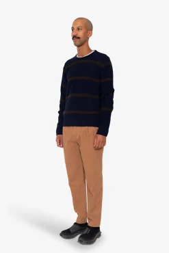 Waffle Crew - Navy Espresso Stripe