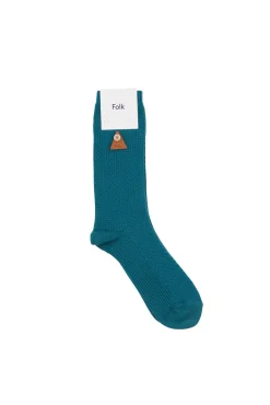 Waffle Sock - Ocean Blue
