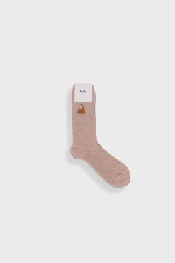 Waffle Socks - Light Stone