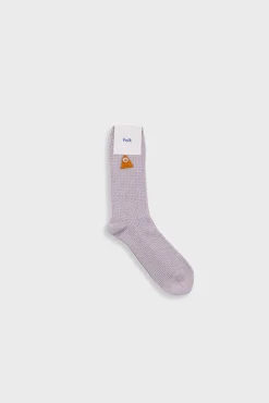 Waffle Socks - Silver Grey