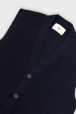 Waffle Vest - Black