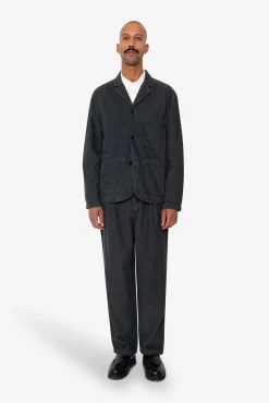 Wide Fit Blazer - Smoke Grey Cord