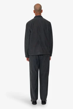 Wide Fit Blazer - Smoke Grey Cord