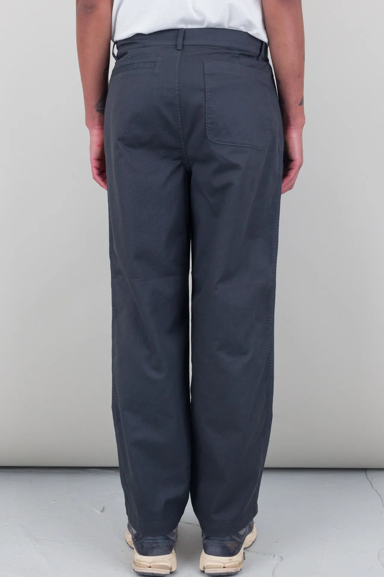 Wide Fit Trouser - Slate Twill