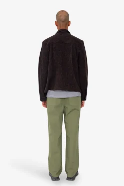Zaki Jacket - Navy Espresso Brushed Wool