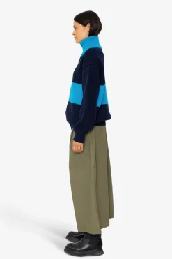 Zip Through Jumper - Blue